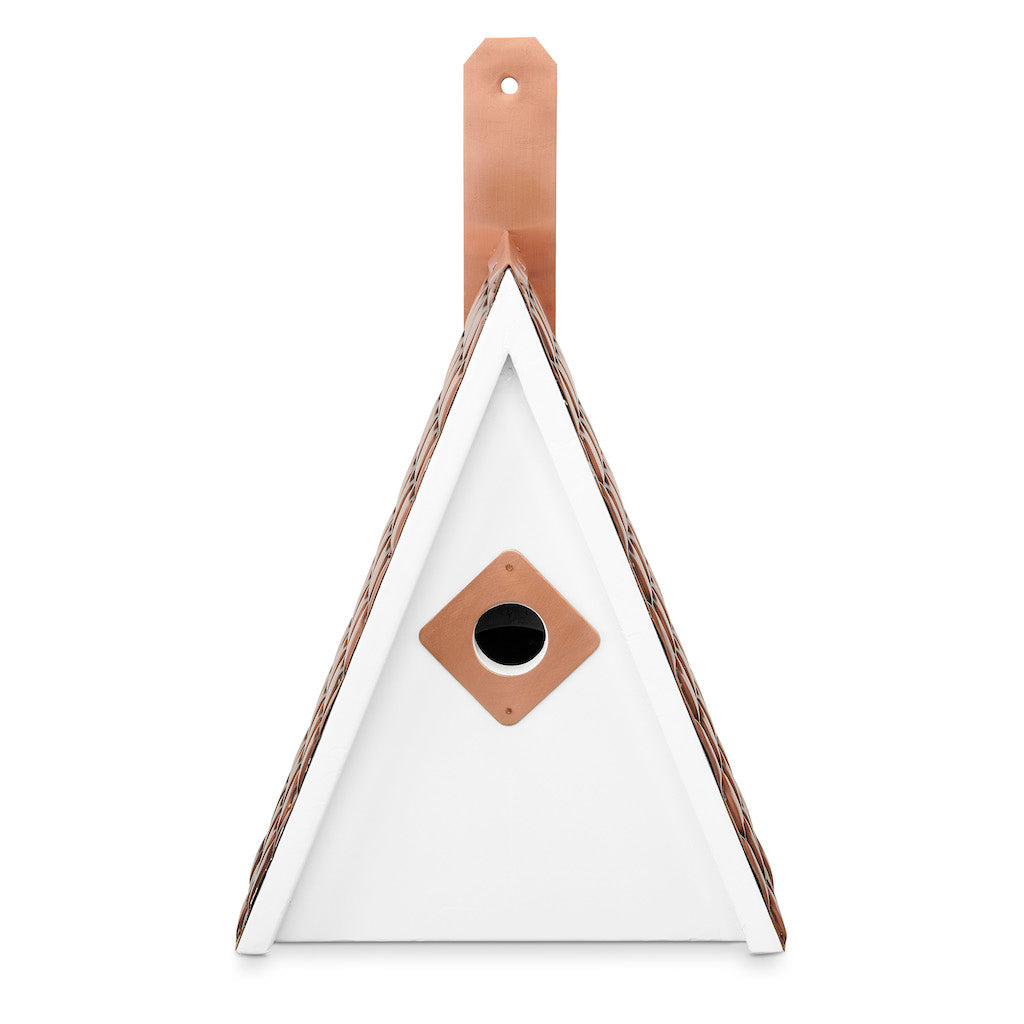 Swiss Chalet Bird House with Copper Roof