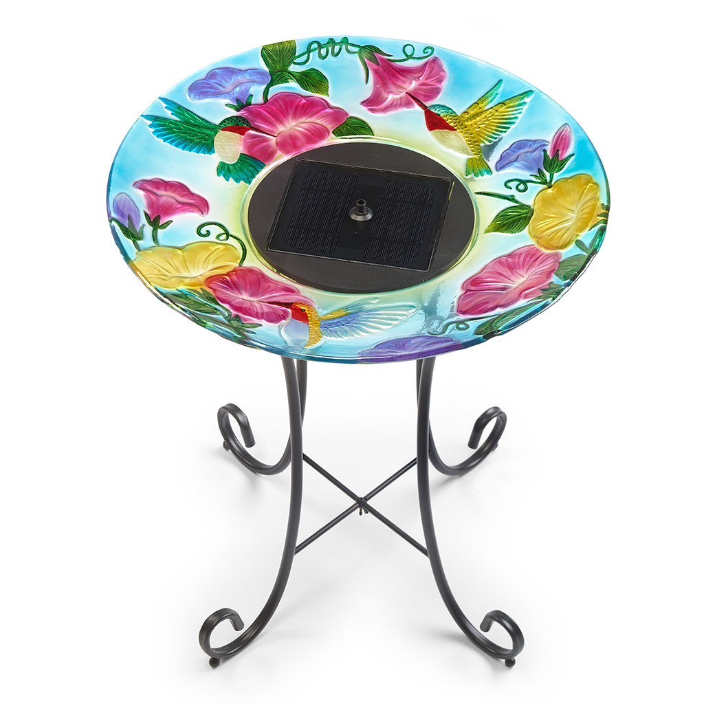 Hummingbird Solar Birdbath