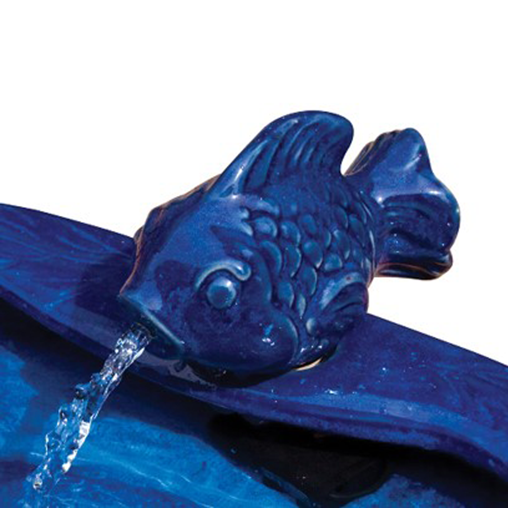Ceramic Koi Solar Fountain
