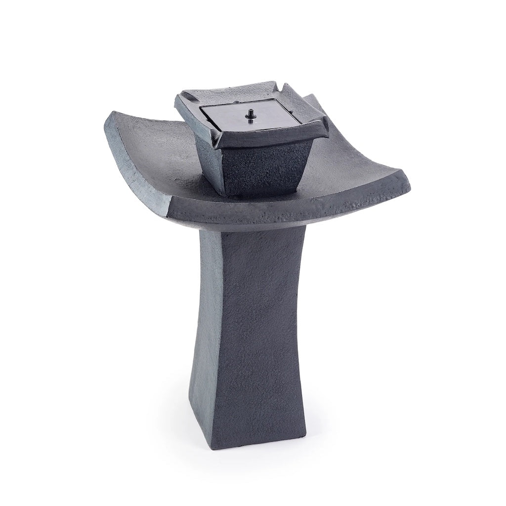 Mahayana Zen Fountain with Remote in Aged Iron