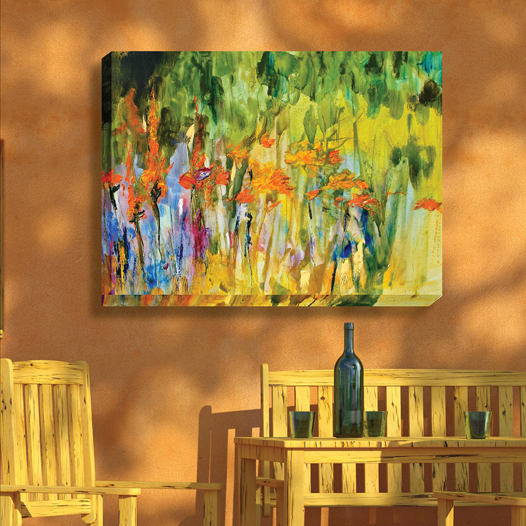 Orange Lily Abstract Outdoor Wall Art