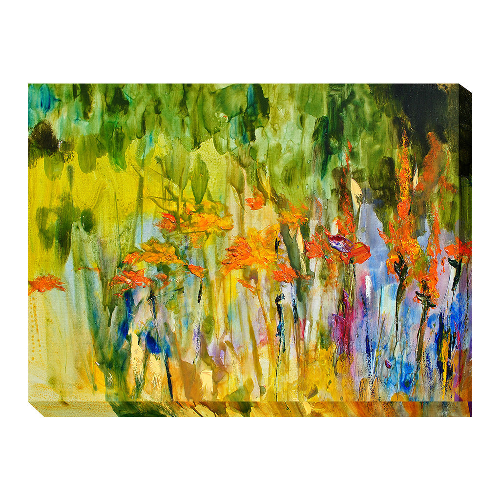 Orange Lily Abstract Outdoor Wall Art