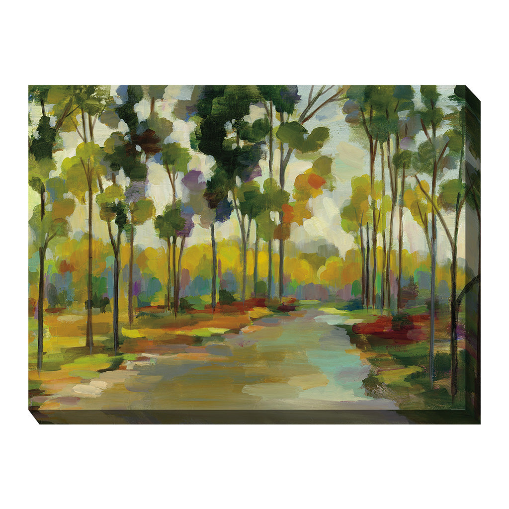 Distant Forest Outdoor Wall Art | Garden-Fountains