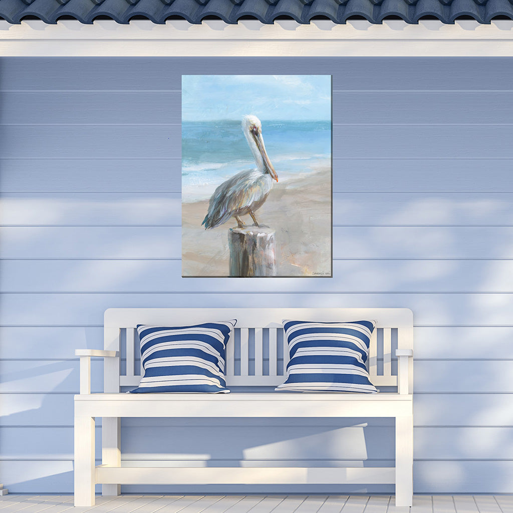 Pelican Portrait Outdoor Wall Art