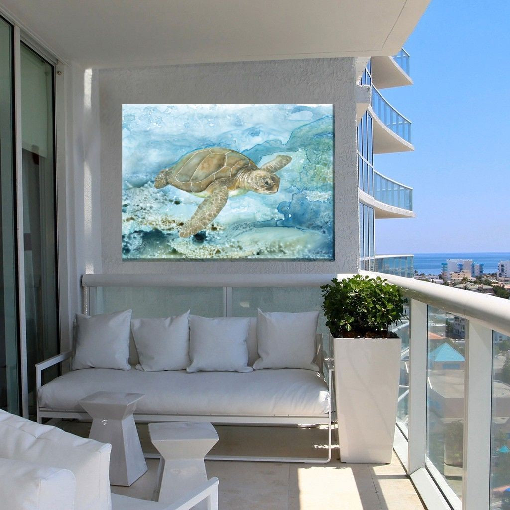 Sea Life Turtle Outdoor Wall Art