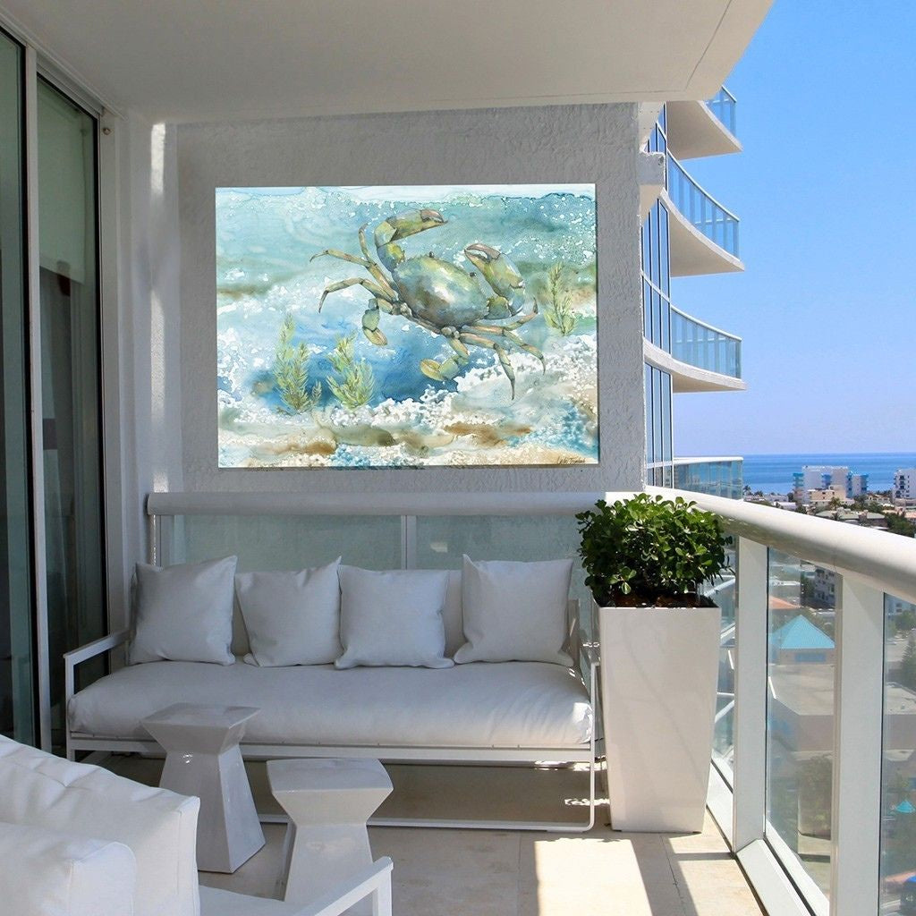 Sea Life Crab Outdoor Wall Art