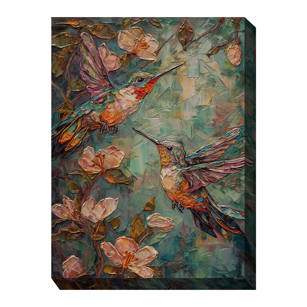 Regal Hummers Outdoor Wall Art