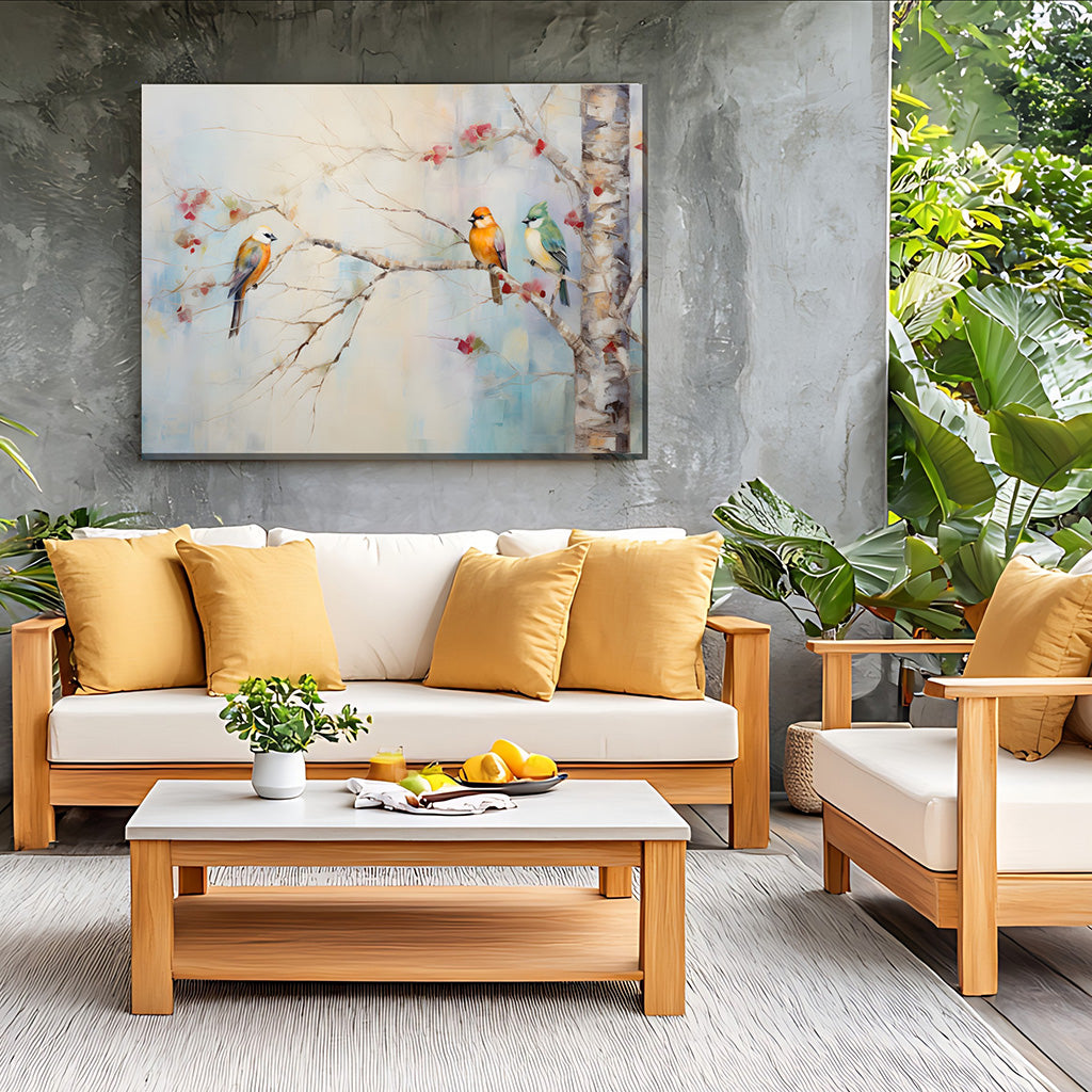 Birch Buddies Outdoor Wall Art