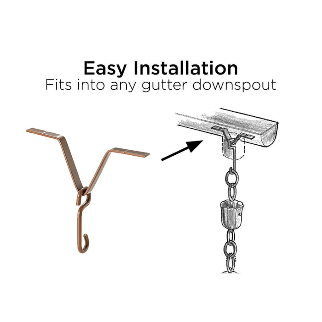 Umbrella Copper 8.5 ft. Rain Chain