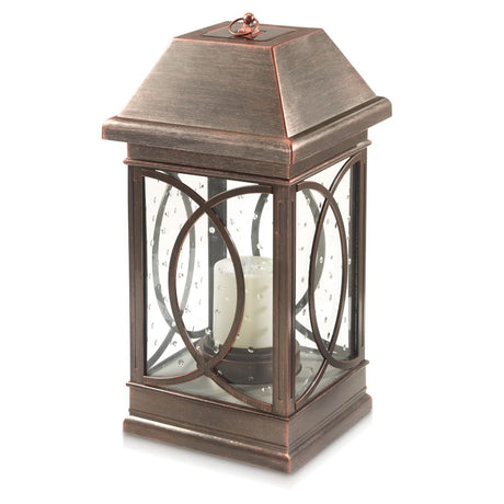San Vicente Estate 22-inch Solar Lantern in Bronze