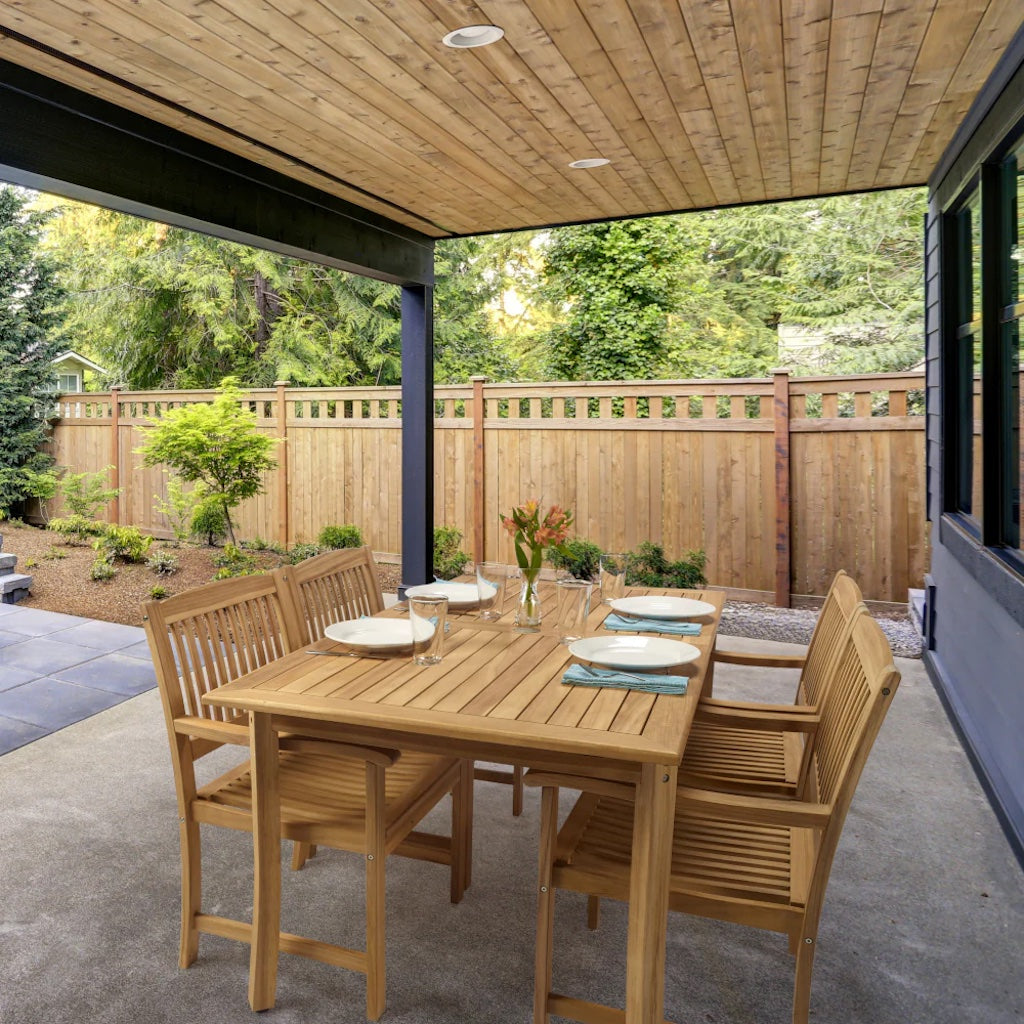 Santorini Teak Patio Dining Set