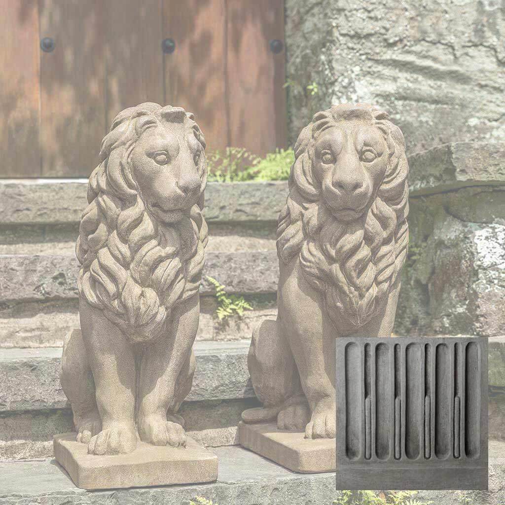 Campania International Sentry Lion Statue - Thumbnail 3
