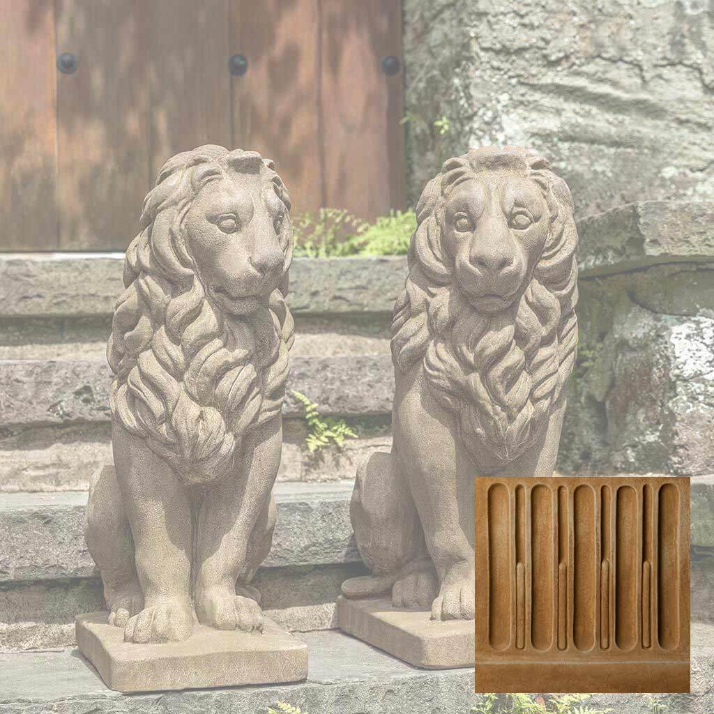 Campania International Sentry Lion Statue - Thumbnail 5