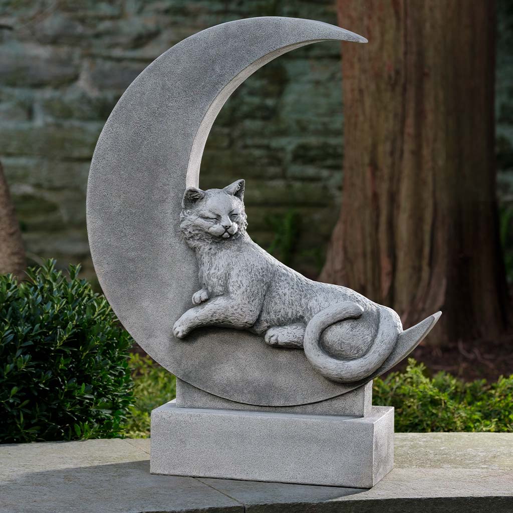 Campania International Cat on the Moon Statue - Thumbnail 2