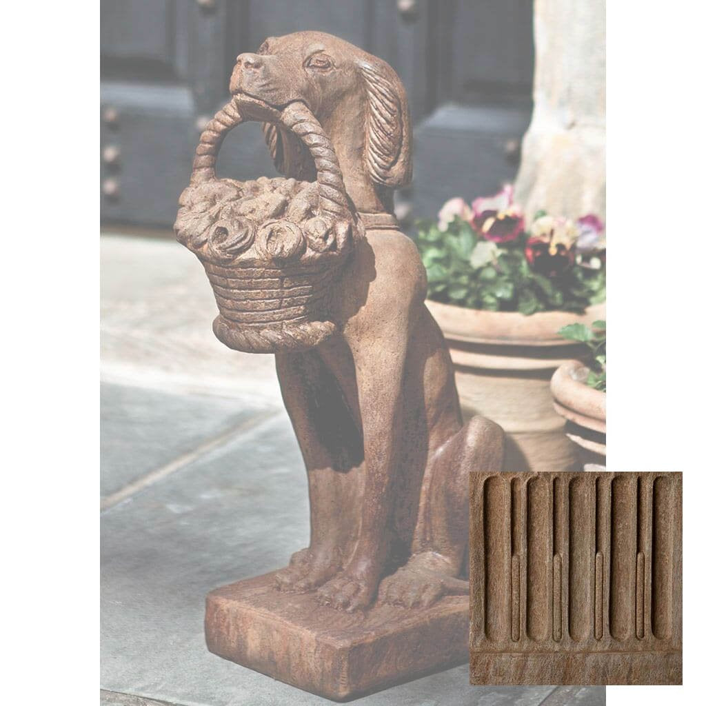 Vintage Dog with Basket
