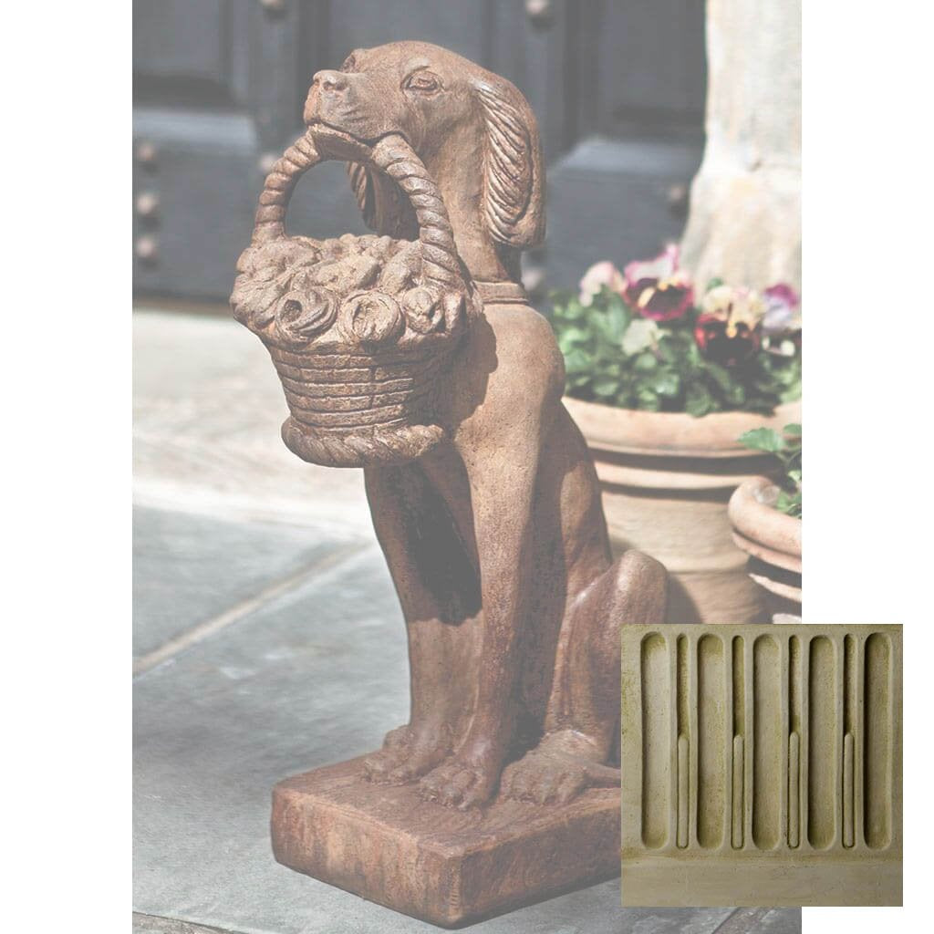 Vintage Dog with Basket