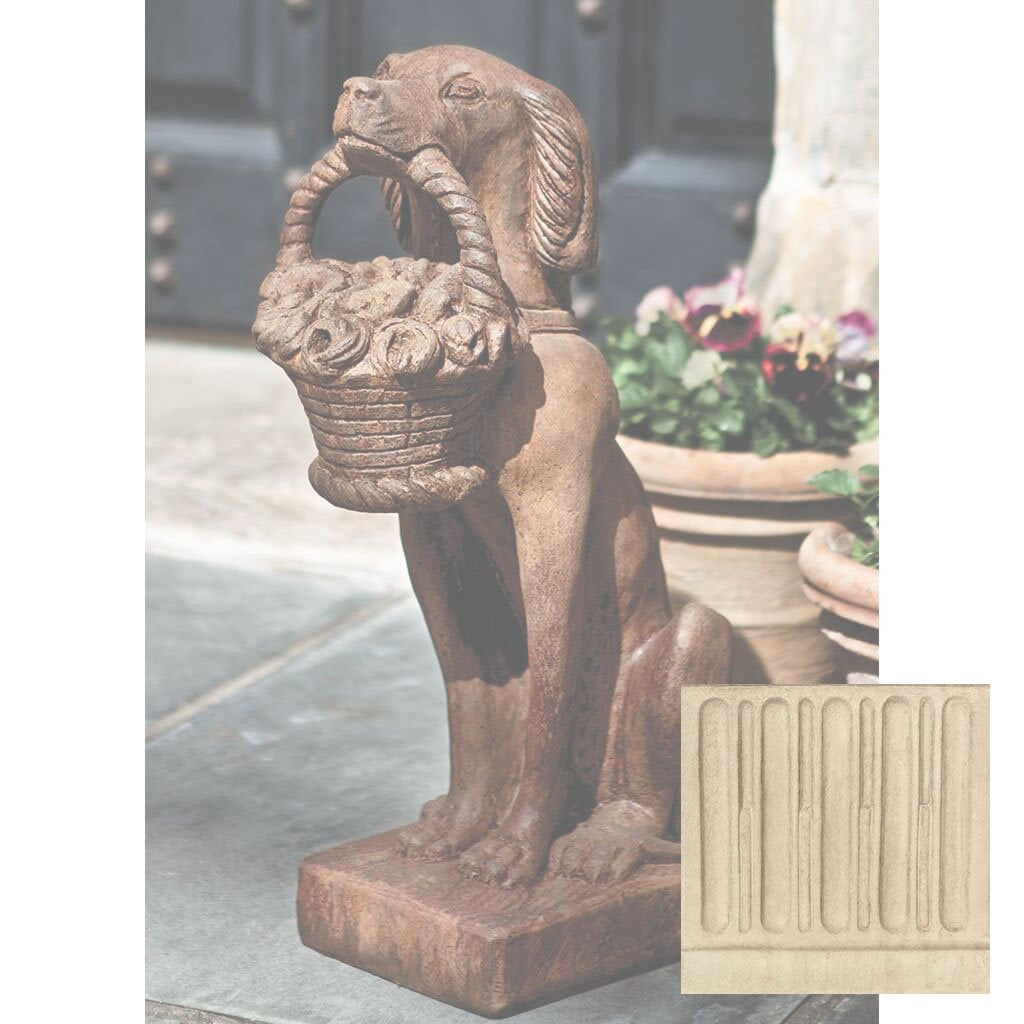 Vintage Dog with Basket
