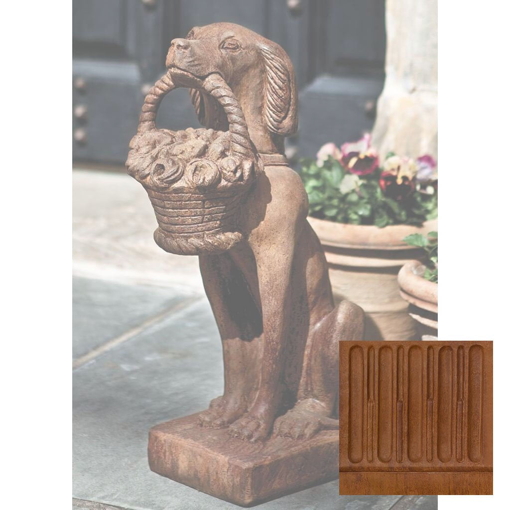 Vintage Dog with Basket