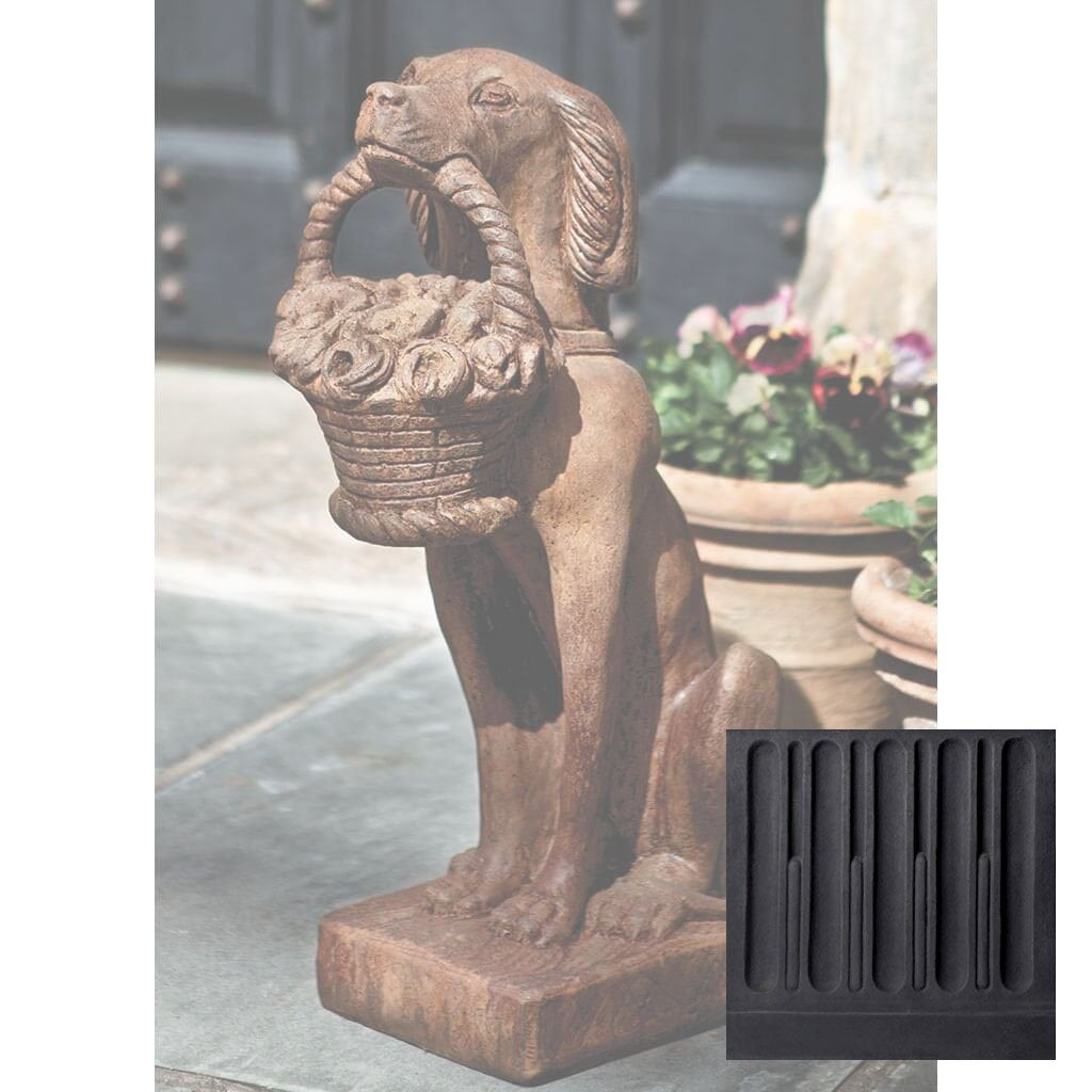 Vintage Dog with Basket
