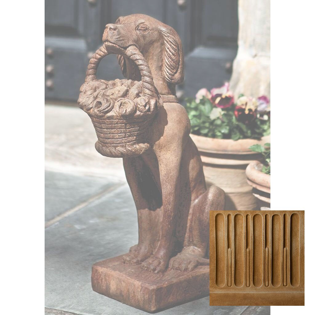 Vintage Dog with Basket