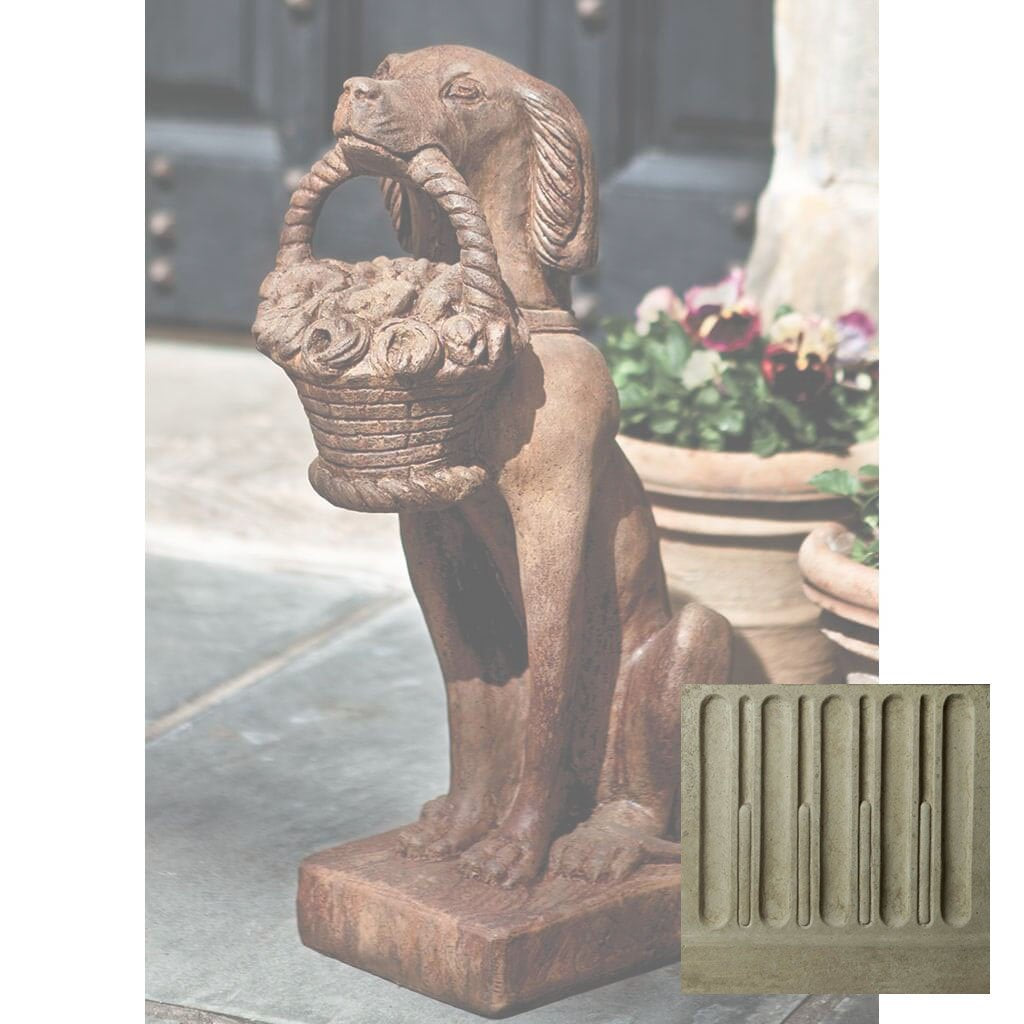 Vintage Dog with Basket
