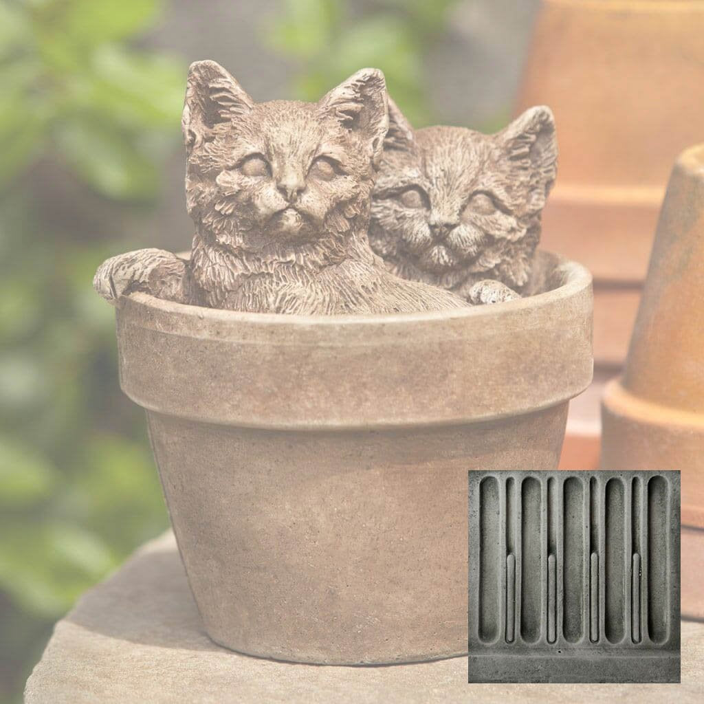 Campania International Sprouts Kitten Garden Statue - Thumbnail 5