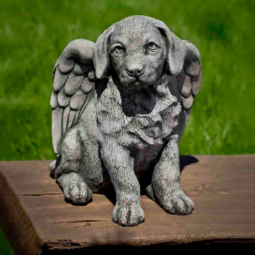Campania International Angel Puppy Garden Statue - Thumbnail 3
