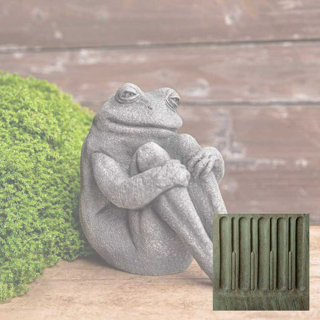 Campania International Fern Frog Statue - Thumbnail 4