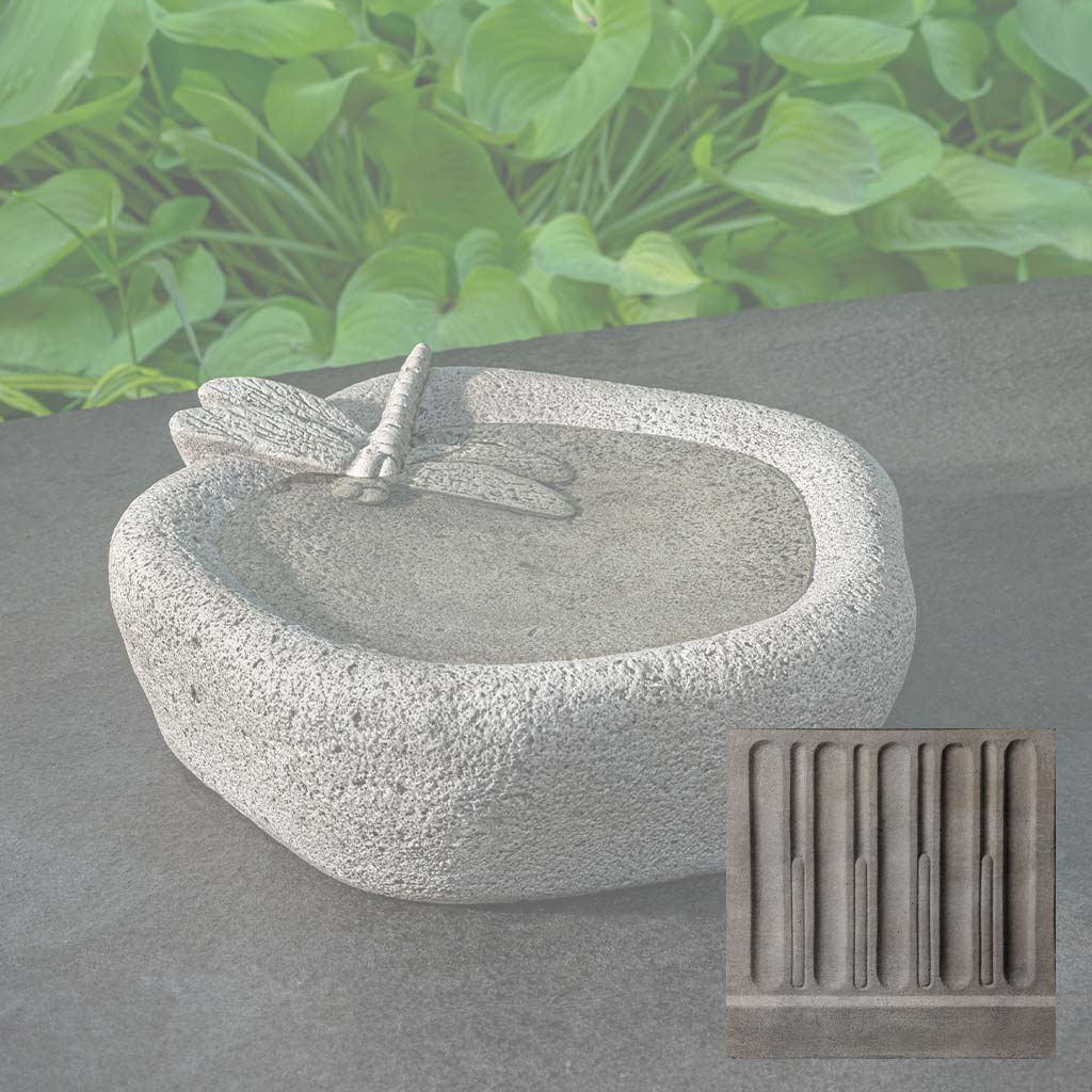 Woodland Dragonfly Birdbath