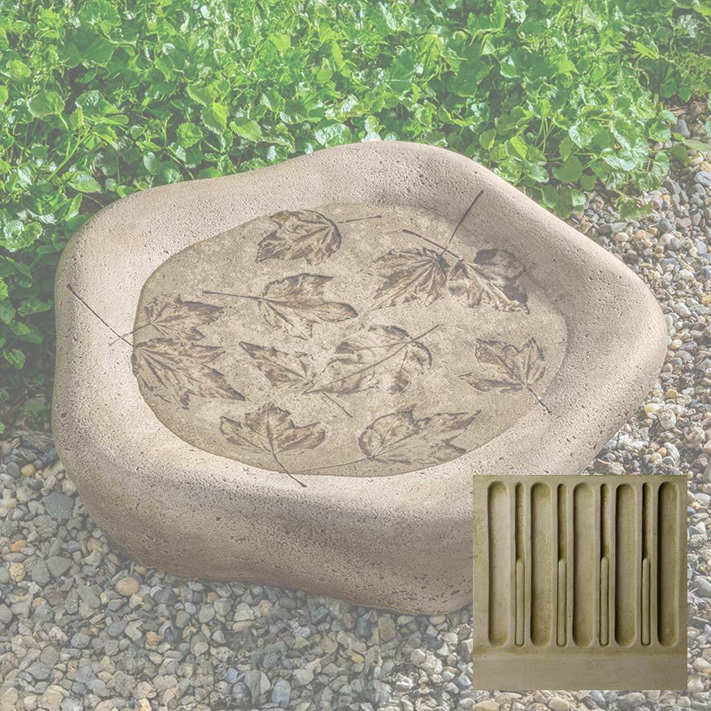 Woodland Leaves Birdbath, Large