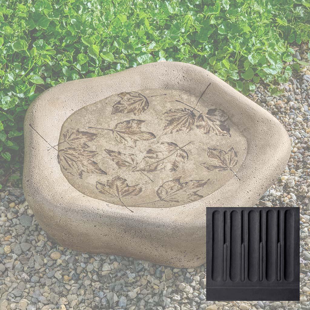 Woodland Leaves Birdbath, Large