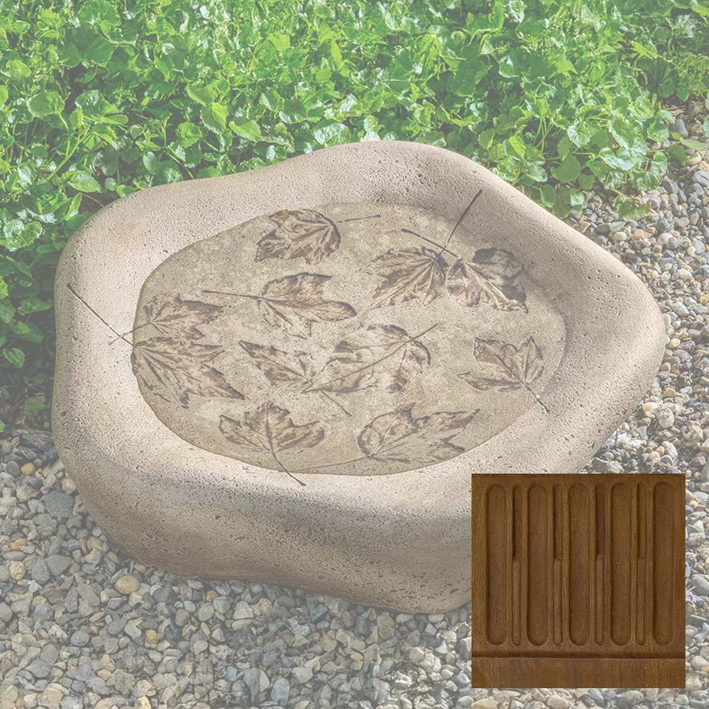Woodland Leaves Birdbath, Large