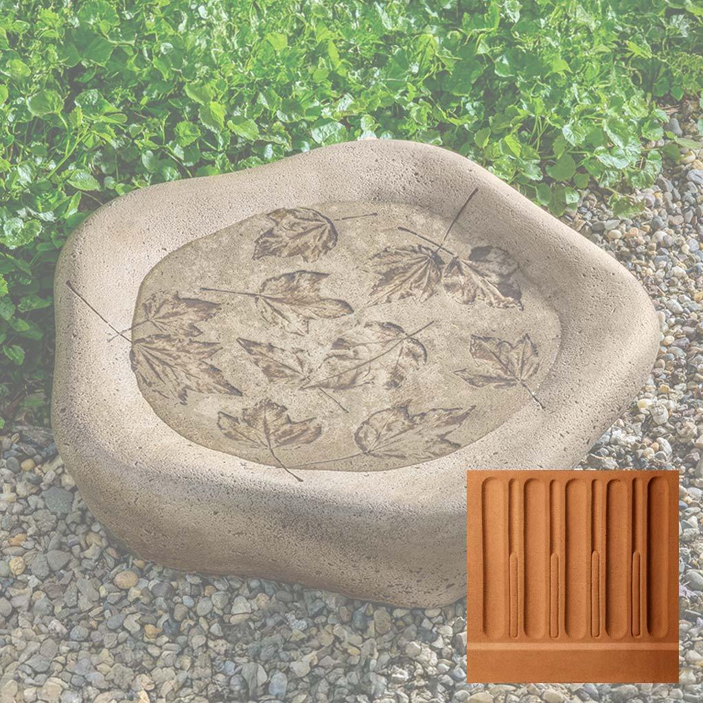 Woodland Leaves Birdbath, Large