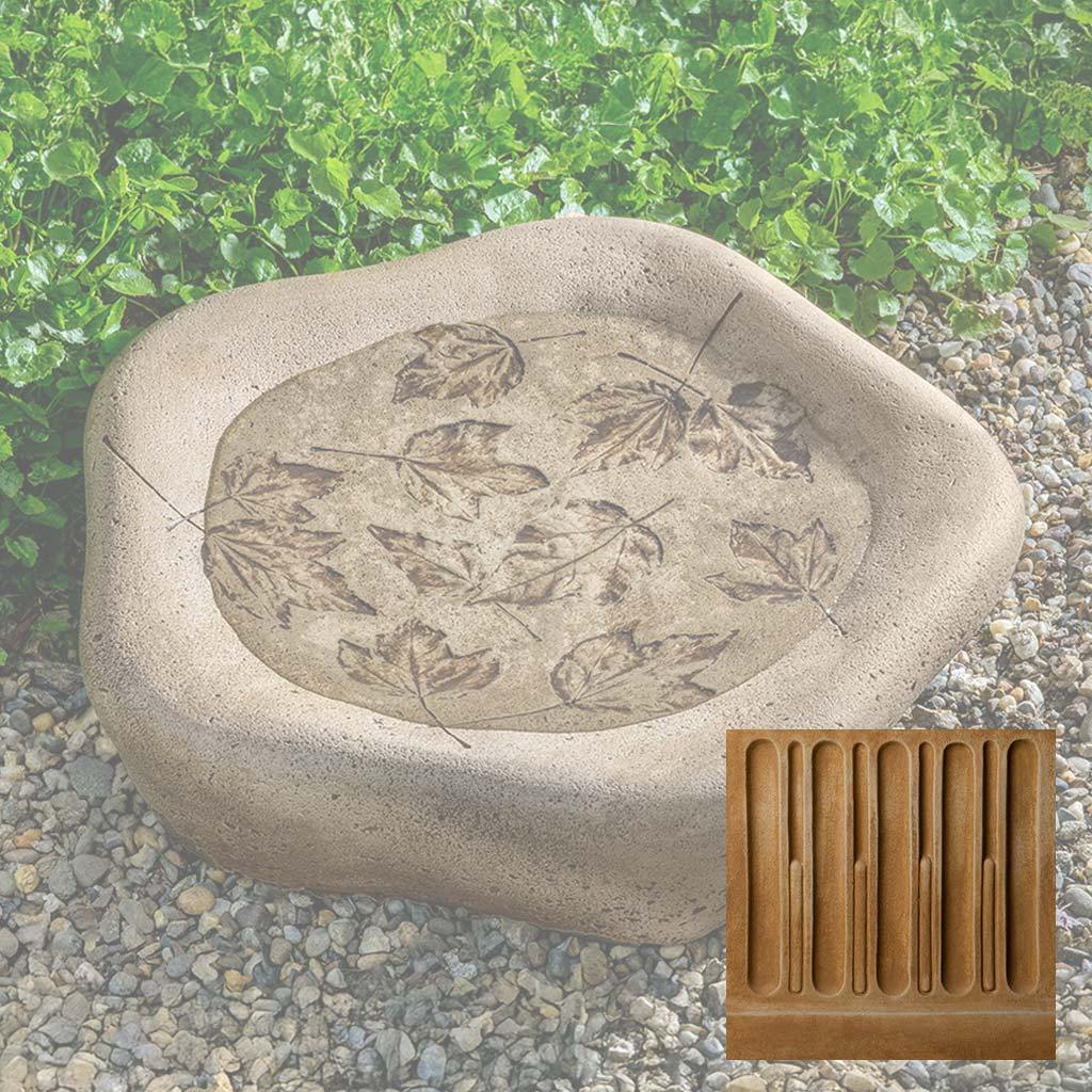 Woodland Leaves Birdbath, Large