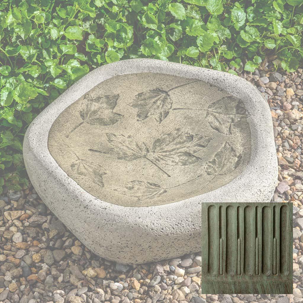 Woodland Leaves Birdbath
