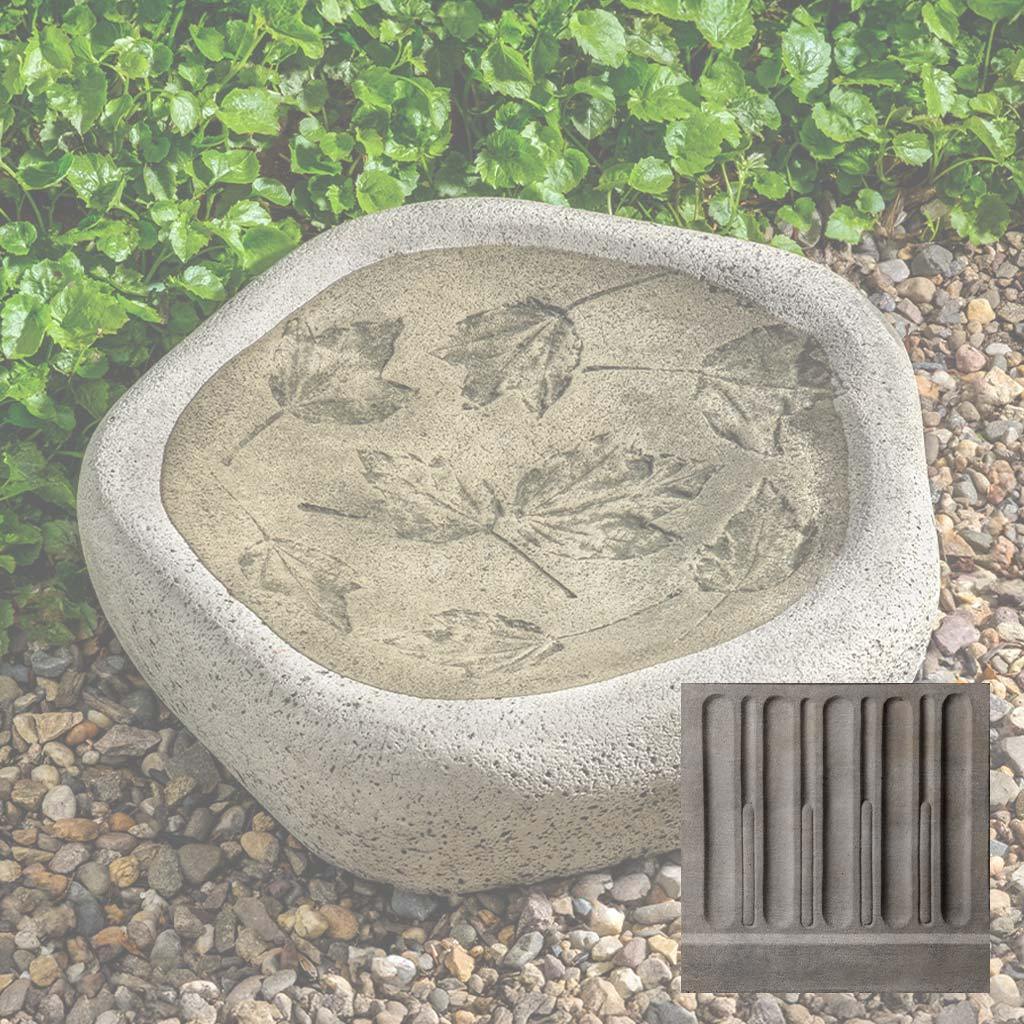 Woodland Leaves Birdbath