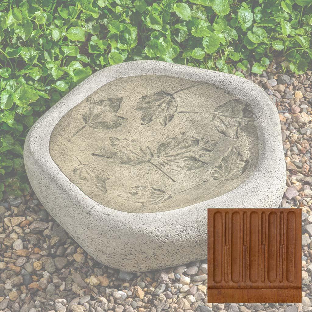 Woodland Leaves Birdbath