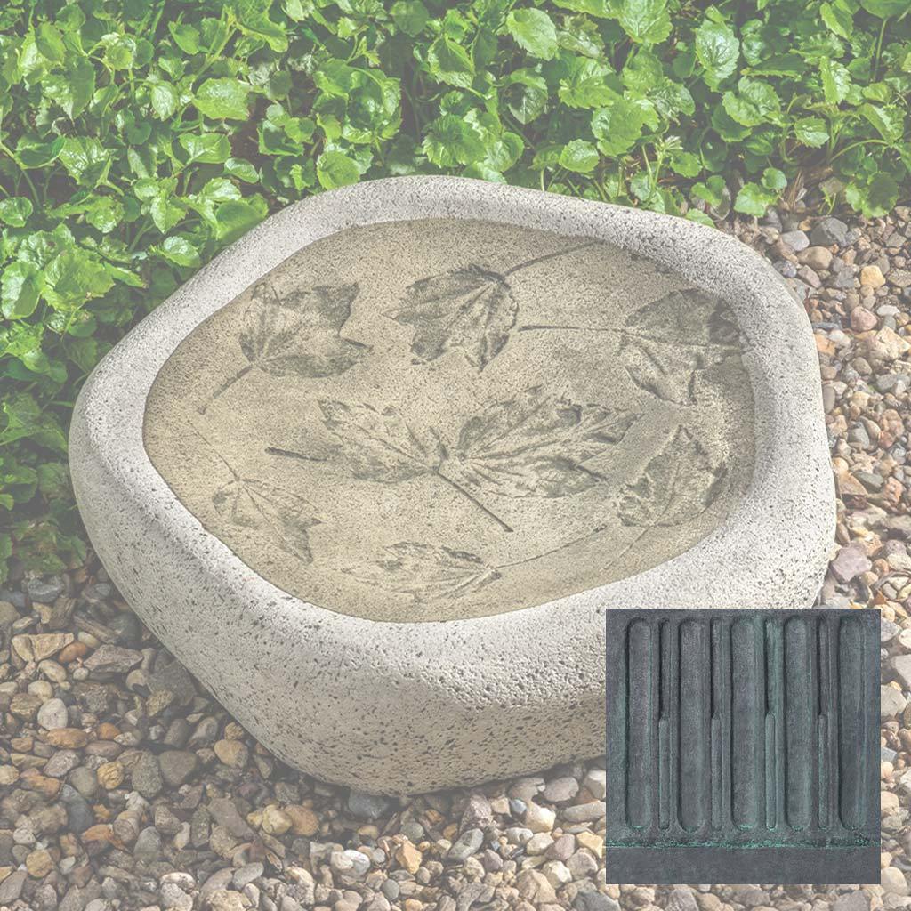 Woodland Leaves Birdbath