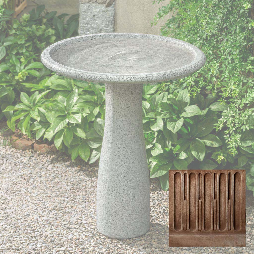 Mirada Birdbath, Tall