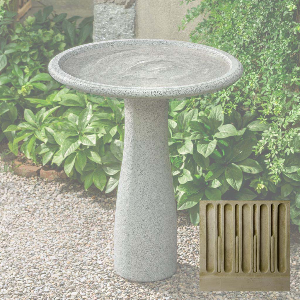 Mirada Birdbath, Tall