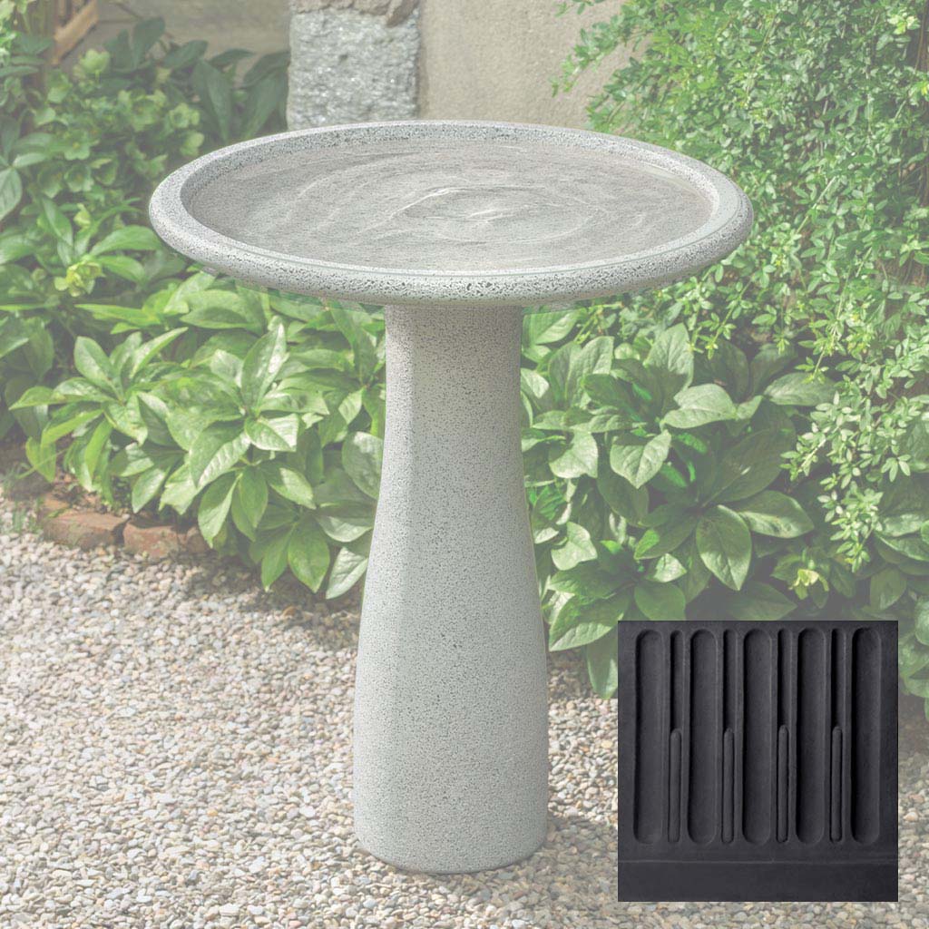 Mirada Birdbath, Tall