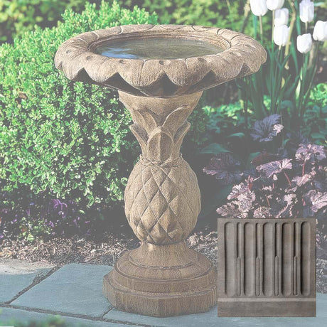 Pineapple Birdbath
