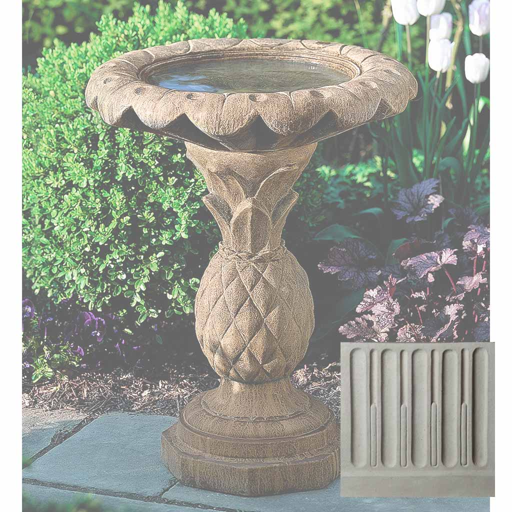 Pineapple Birdbath