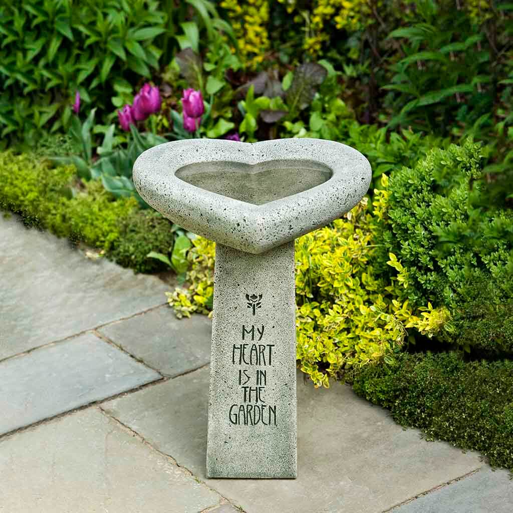 Campania International My Heart is in the Garden Birdbath - Thumbnail 5