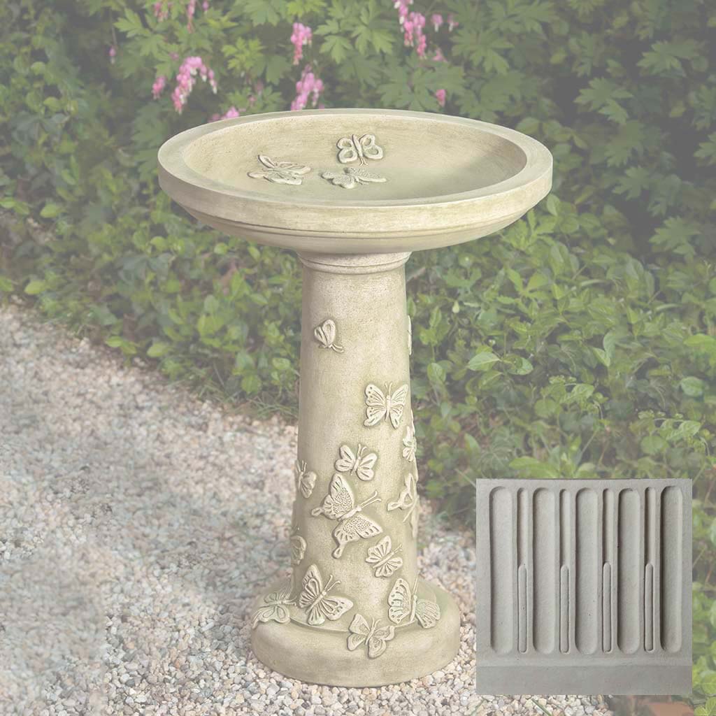 Butterflies are Free Birdbath