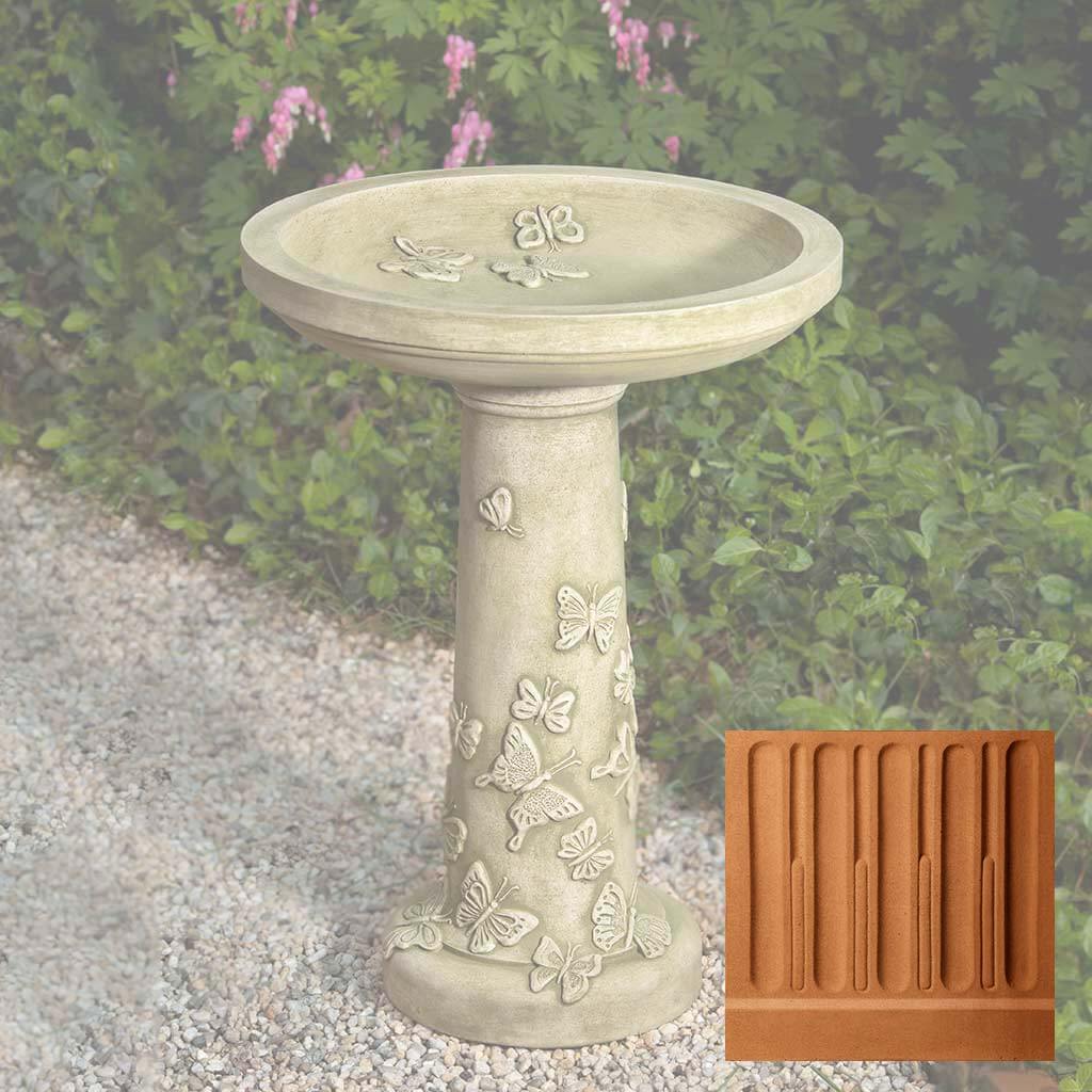 Butterflies are Free Birdbath