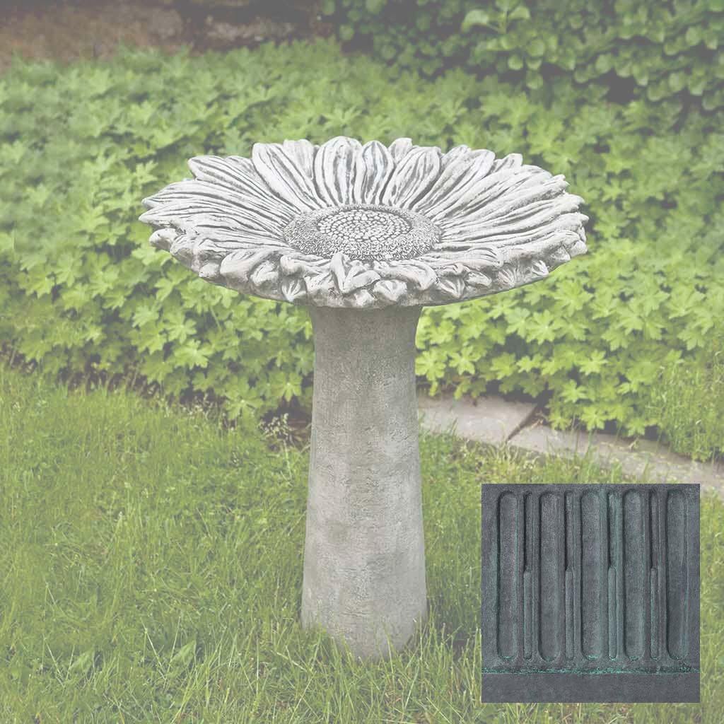 Campania Summer Sunflower Birdbath - Thumbnail 4