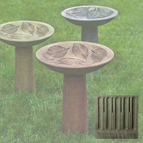 Hydrangea Leaf Birdbath