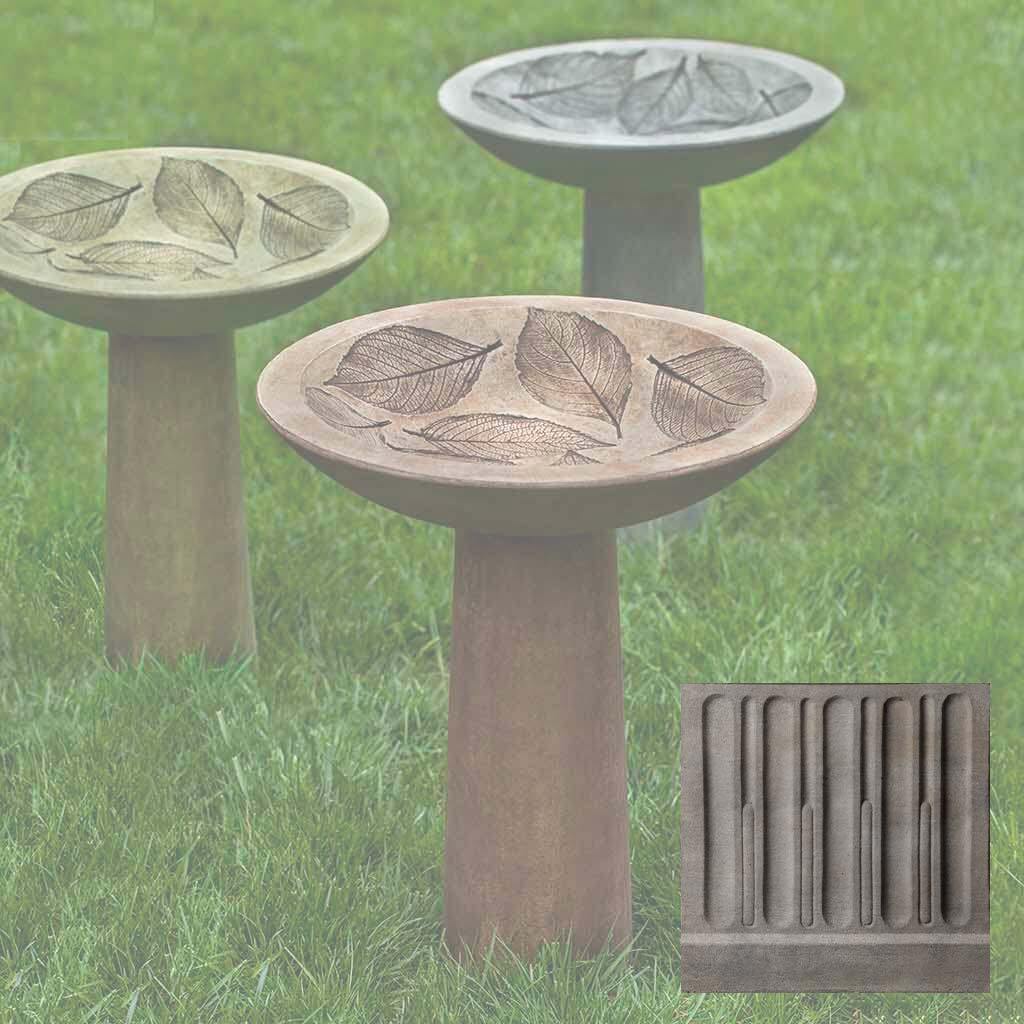 Hydrangea Leaf Birdbath