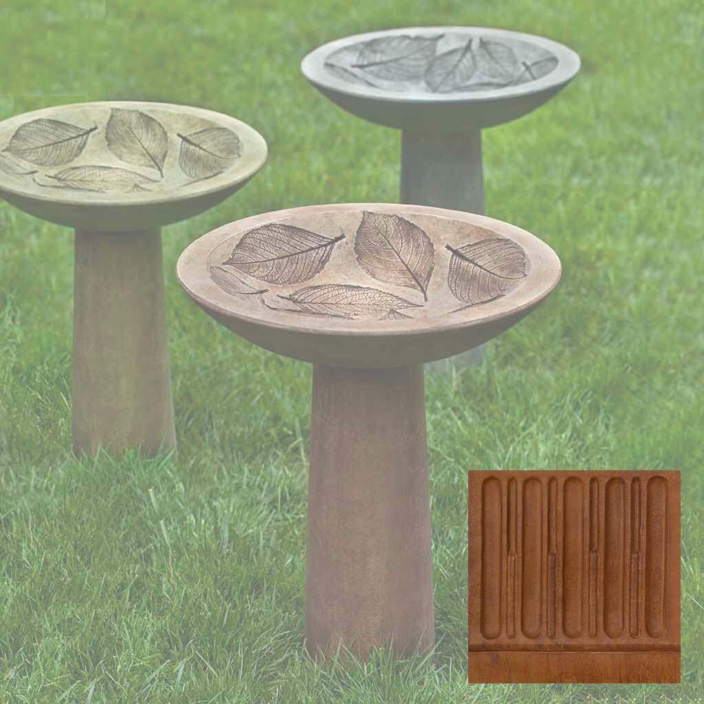 Hydrangea Leaf Birdbath